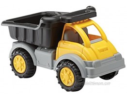 American Plastic Toys Kids’ Yellow Gigantic Dump Truck Tilting Dump Bed Knobby Wheels and Metal Axles Fit for Indoors and Outdoors Haul Sand Dirt or Toys for Ages 2+
