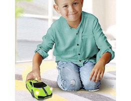 ArtCreativity Green Racer Car with Lights and Sounds Light-Up Push n Go Racer Car for Kids LED Headlights and Engine Sound Best Birthday Gift for Boys Girls Toddlers Ages 3+