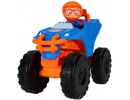 Blippi Monster Truck Mobile Mini Vehicle with Freewheeling Features Including 2” Character Toy Figure and Cool Hydraulics Imaginative Play for Toddlers and Young Children
