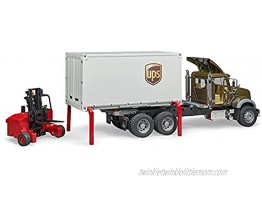 Bruder 02828 Mack Granite Ups Logistics Truck with Forklift Vehicles Toys