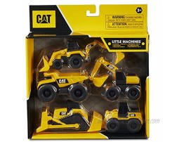 Cat Construction Little Machines 5 Pack Great Cake Toppers Great for Easter Baskets Yellow