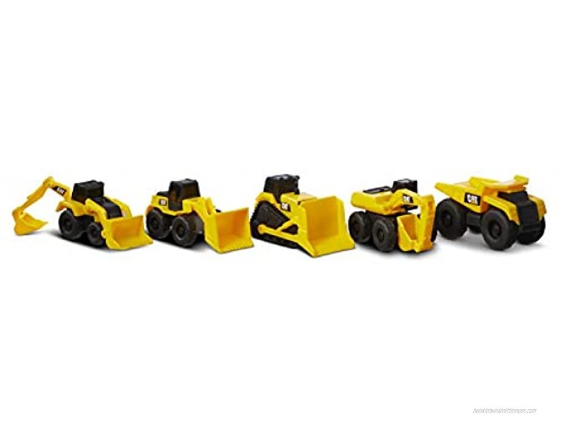 Cat Construction Little Machines 5 Pack Great Cake Toppers Great for Easter Baskets Yellow