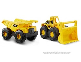 Cat Construction Tough Rigs 15 Dump Truck & Loader Toys 2 Pack Yellow