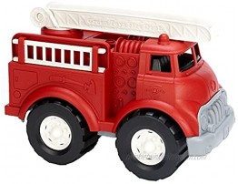 Green Toys Fire Truck BPA Free Phthalates Free Imaginative Play Toy for Improving Fine Motor Gross Motor Skills. Toys for Kids