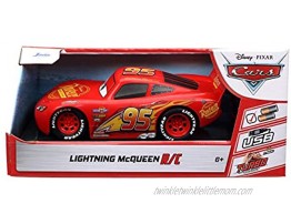 Jada Toys Pixar Cars 1:24 Lightning McQueen RC Remote Control Car 2.4 GHz Red Toys for Kids