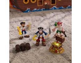 KidKraft Adventure Bound: Wooden Pirate Ship Play Set with Lights and Sounds Pirate Figures 8 Pieces Included ,Gift for Ages 3+