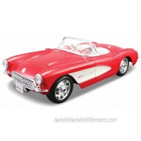Maisto Assembly Line 1957 Chevrolet Corvette 1 24 Scale Diecast Model Car Kit Red