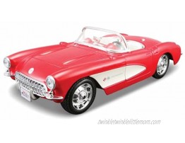 Maisto Assembly Line 1957 Chevrolet Corvette 1 24 Scale Diecast Model Car Kit Red
