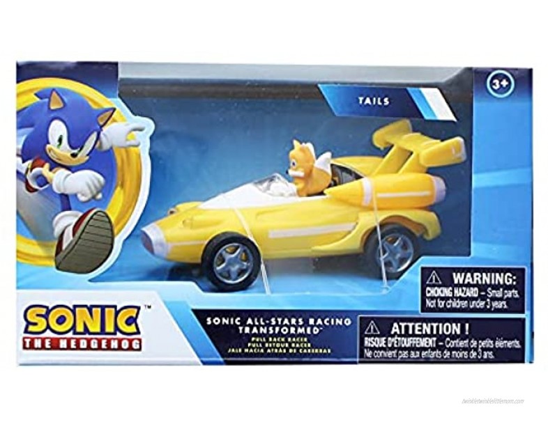 NKOK Sonic Transformed All-Stars Racing Pull Back Action: Tails 5 inches