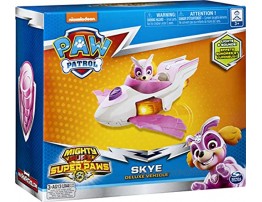 Paw Patrol Mighty Pups Super Paws Skye’s Deluxe Vehicle with Lights and Sounds