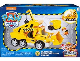 Paw Patrol Ultimate Rescue Construction Truck with Lights Sound and Mini Vehicle for Ages 3 and Up