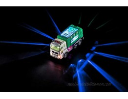 Toy Garbage Truck for Kids with 4D Lights and Sounds Battery Operated Automatic Bump & Go Car Sanitation Truck Stickers