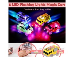 Tracks Cars Replacement Only Glow in The Dark Light up Racing Car with 5 LED Flashing Lights Toy Cars for Tracks Compatible with Most Car Tracks for Kids Boys and Girls