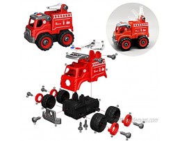 Berrysparadise Kids Truck Take Apart Trucks with Play Mat Toy Construction Vehicles with 6 Road Signs Toy Car Set Gift Toys for 3 4 5 6 Kids Boys Girls Birthday Christmas