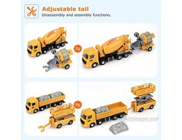 Construction Truck Toys with Crane for 2 4 5 6 Years Old Boys 81pcs Kids Alloy Engineering Vehicle Sets Tractor Trailer Excavator Dump Wheel Loader Cement Forklift Car for Xmas Birthday Gift Kids