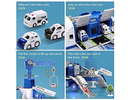 CUTE STONE Toy Airplane with Music and Light Transport Cargo Airplane Car Toy Play Set with Vehicle Car Toy Contruction Toy Accessories Best Gift for 3+ Year Old Boys and Girls
