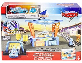 Disney Pixar Cars Color Change Dinoco Car Wash Playset with Pitty and Exclusive Lightning McQueen Vehicle Interactive Water Play Toy for Kids Age 4 Years and Older