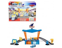 Disney Pixar Cars Color Change Dinoco Car Wash Playset with Pitty and Exclusive Lightning McQueen Vehicle Interactive Water Play Toy for Kids Age 4 Years and Older