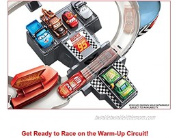 Disney Pixar Cars Rust-Eze Double Circuit Speedway Playset Test Track Set For Drift Race and Crash Competitions With Lightning McQueen Vehicle Kids Birthday Gift For Ages 4 Years and Older