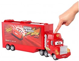 Disney Pixar Cars Track Talkers Mack Lightning McQueen’s Hauler Lights and Sounds Car Carrier Gift for Kids Ages 3 Years Old and Up