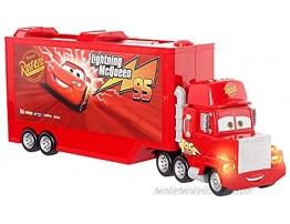 Disney Pixar Cars Track Talkers Mack Lightning McQueen’s Hauler Lights and Sounds Car Carrier Gift for Kids Ages 3 Years Old and Up