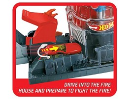 Hot Wheels City Super City Fire House Rescue Play Set Themed Play Set Connection System Ages 3 Years to 8