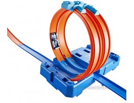 Hot Wheels Track Builder Multi Loop Box Ultimate Storage 10 Feet of Track Connectors Launcher Diecast Car Portable Ages 4 and Above