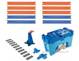 Hot Wheels Track Builder Multi Loop Box Ultimate Storage 10 Feet of Track Connectors Launcher Diecast Car Portable Ages 4 and Above