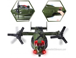 JOYIN 3 PC Friction Powered Military Helicopter Squadron Toy Set with Light and Sound Sirens