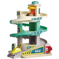 TOP BRIGHT Car Parking Garage Toy with Ramp and Elevator  Car Ramp Toy for 3 Year Old Boys and Girls Gift