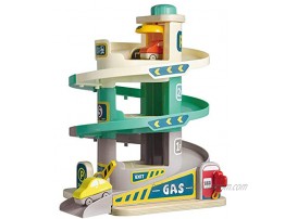TOP BRIGHT Car Parking Garage Toy with Ramp and Elevator  Car Ramp Toy for 3 Year Old Boys and Girls Gift