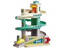 TOP BRIGHT Car Parking Garage Toy with Ramp and Elevator Car Ramp Toy for 3 Year Old Boys and Girls Gift
