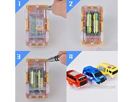 Track Cars Replacement Only Light Up Toy Cars with 5 Flashing LED Lights Toys Racing Car Track Accessories Compatible with Magic Tracks and Tracks with Most Track Cars for Boys and Girls 3 Pack