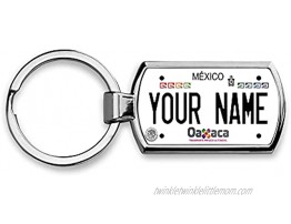 BRGiftShop Personalized Custom Name License Plate Mexico Oaxaca Metal Keychain