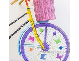 BAPHILE Bike Accessories for Kids Girls Bike Bicycle Decorations Including Pink Bike Handlebar Grips Bike Streamers Butterfly Bike Wheel Spokes Flower Bell and Stickers,Rabbit Balloon …