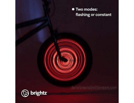 Brightz SpokeBrightz LED Bicycle Spoke Accessory Light for 1 Wheel Red