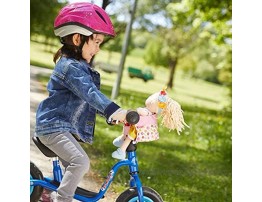 HABA Soft Doll's Bike Seat Flower Meadow Attaches to Handlebars with Hook & Loop Attachment Scooters Trikes & Bicycles