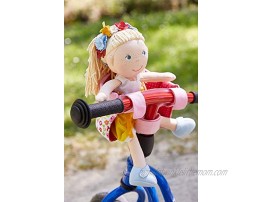 HABA Soft Doll's Bike Seat Flower Meadow Attaches to Handlebars with Hook & Loop Attachment Scooters Trikes & Bicycles