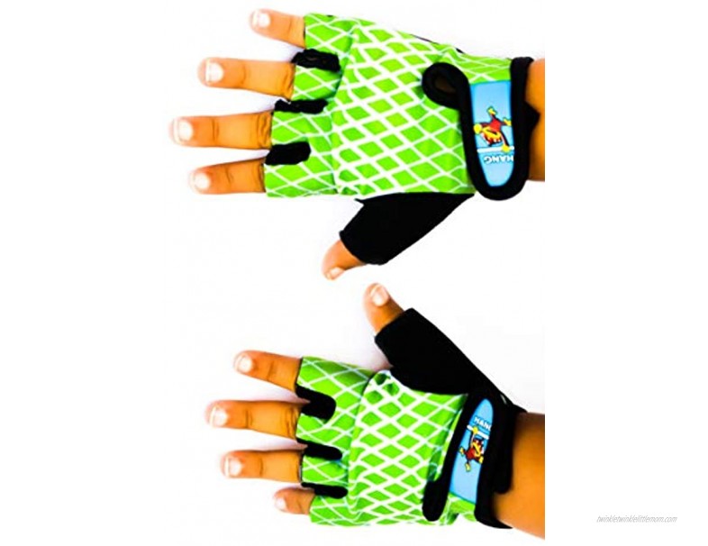 HANG Monkey Bars Gloves 5 and 6 Years Old Kids with Grip Control