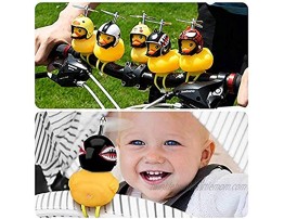 KELLER Lovely Squeeze Rubber Duck Bicycle Horns Silicone Elasticity Belt Easily Install Bike Bell for Kids Sport Outdoor Decorations Gift