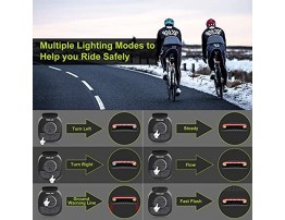 MEILAN X5 Smart Bike Tail Light with Turn Signals and Automatic Brake Light Wireless Remote Control Bike Rear Light Back USB Rechargeable Safety Warning Cycling Light Fits on Any Road Bicycle