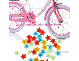 MeiMeiDa Bike Accessories for Kids Girls Bike Bicycle Decorations Including Pink Bike Handlebar Grips Bike Streamers Star Bike Wheel Spokes Flower Bell and Pinwheel