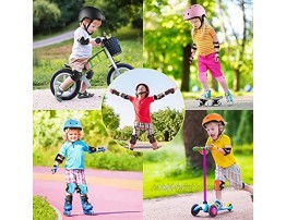 PHZ. Kids Bike Helmet Toddler Helmet 3-14 Years Sport Protective Gear Set Knee Pads Elbow Pads Wrist Guards Boy Girl Adjustable Child Cycling Helmet