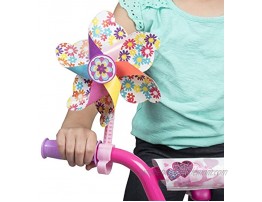 Ride Along Dolly Bike Handlebar Pinwheel Spinning Flower Pinwheel for Kid's Bicycle Snaps on for Easy Attachment