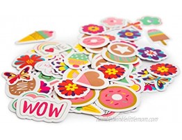 Unique Bicycle Stickers 60 Pack Paste Them on Travel Suitcases Cars Skateboards Pencil Boxes Bike Mobile Phones and More Cool and Fashionable Decals Colorful Designs Fun Decoration