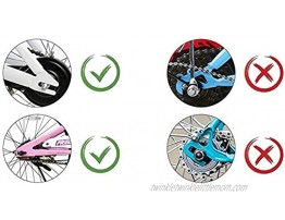 YJIA Bike Mute Training Wheel a Pair for 12 14 16 18 20 inch Single Speed Bike