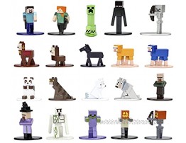 Jada Toys 253265004 Minecraft Nano Collectable Figures Wave 5 20 Pieces Set 4 cm