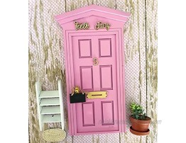LA PUERTA MAGICA Tooth Fairy Door Made of Wood Pink