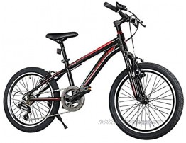 COEWSKE 20 Inch Kids Bike Enjoy-Style Children's Variable Speed Mountain Bike Sports Cycling 1 Speed 6 Speed with Kickstand Fit for 6-10 Years Old Or 48-60 Inch Tall Kids