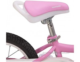CYCMOTO 12 14 16 inch Kids Bike for Boys & Girls with Training Wheels,18 inch with Kickstand Toddler Bike with Basket & Handbrake Blue Pink Purple